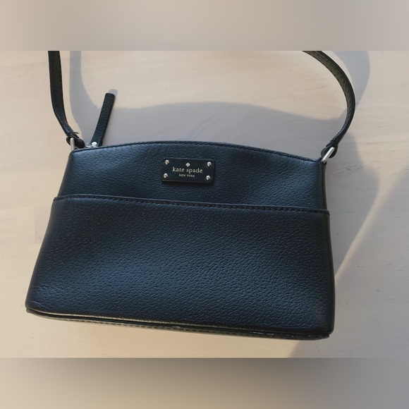 KATE SPADE Small Black Leather Satchel Bag J183 - Picture 7 of 8